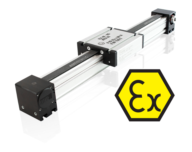 ATEX zertifizierter Linearaktuator mit Hubeinheit der Produktreihe ELZex.