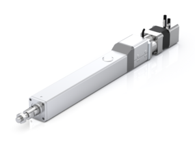 Axis system EC3 with electric linear actuator and matched drive components.